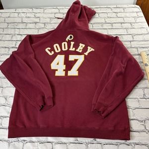 Redskins Christopher Cooley 47 Hoodie Sweatshirt Adult Size Large Vintage